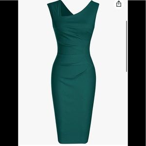 Emerald Green Pencil Dress